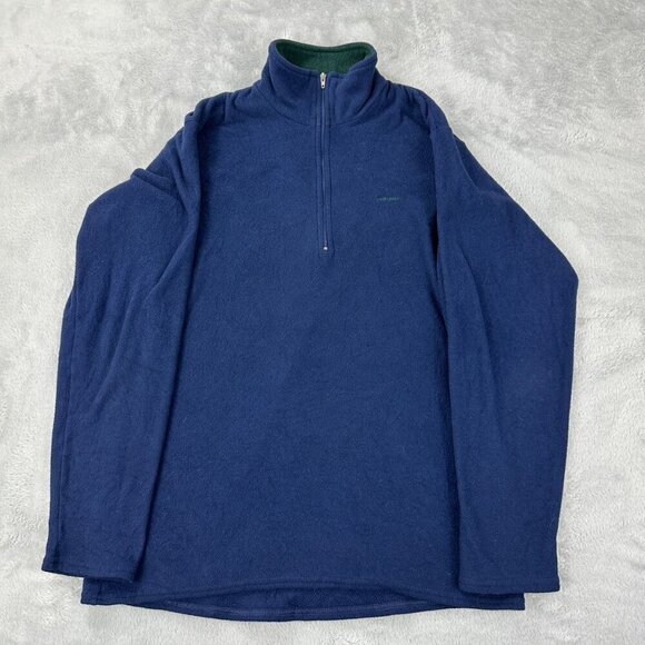 Vintage Patagonia Capilene Fleece Quarter Zip Navy Pullover Women's Small - Picture 1 of 13